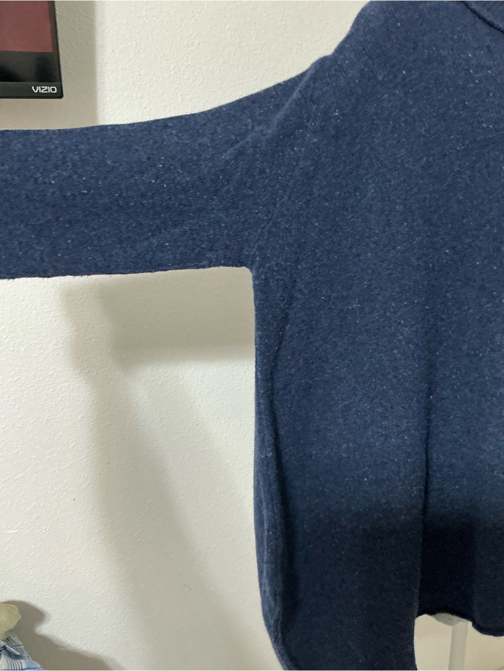 Banana Blue Merino Wool Oversized Sweater Navy Blue XS - Picture 5 of 10